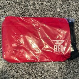 Diesel red crossbody pouch